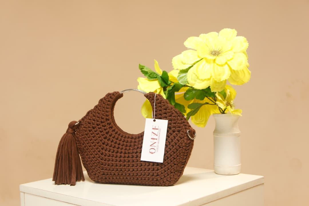 ONIZE Rosewood Handle Bag